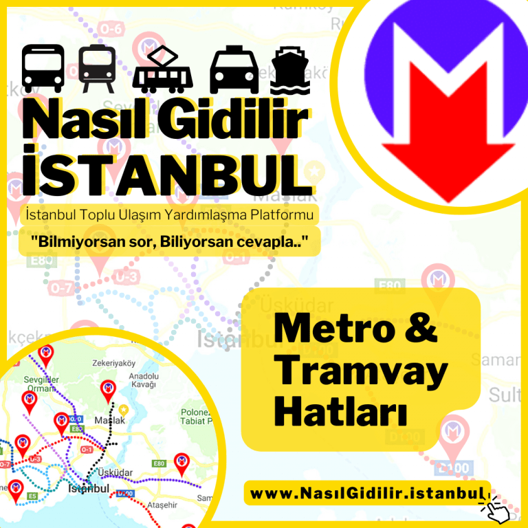 İstanbul Metro Tramvay Hatları Durakları - Nasıl Gidilir İstanbul